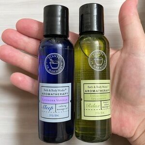 BBW aromatherapy massage essential oils eucalyptus spearmint lavender vanilla
